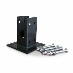 Castorama Base De Poteau à Fixer Neva Noir 7 X 7 Cm