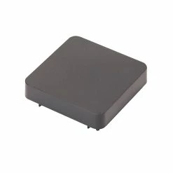 Castorama Chapeau Carré Métal Et Plastique GoodHome Neva RAL 7039 Taupe 7,5 X H.3,7 Cm + Fixation Taupe