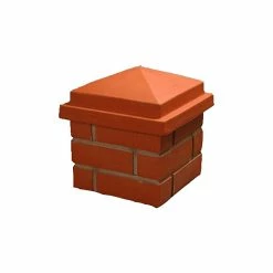 Castorama Chapeau De Pilier Plat 36 X 36 Cm Rouge