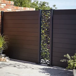 Castorama Lame De Clôture Composite Neva Anthracite (lot De 3 Lames)