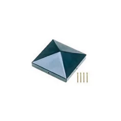 Castorama Lot De 4 Chapeaux Carrés Métal Blooma RAL 7021 Anthracite 7 X 7 Cm