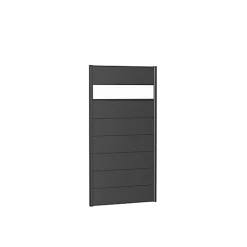 Castorama Panneau Acier Droit Biohort 100 X H.180 Cm Gris + Verre Acrylique