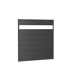 Castorama Panneau Acier Droit Biohort 180 X H.180 Cm Gris + Verre Acrylique