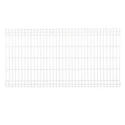 Castorama Panneau De Clôture Grillagée Blooma Louga Blanc 198,5 X H.103 Cm