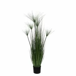 Castorama Papyrus Artificiel En Pot Plastique Vert ø17 X H.127 Cm