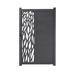 Castorama Portillon Aluminium Neva Anthracite 100 X H.174 Cm