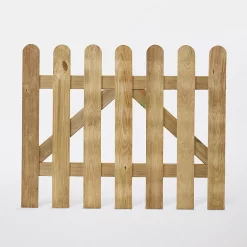 Castorama Portillon Clôture Bois Blooma Liao Vert 100 X H.80 Cm