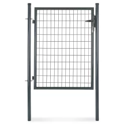 Castorama Portillon Pour Clôture Grillagée à Poteaux Ronds Gris 100 X H.120 Cm