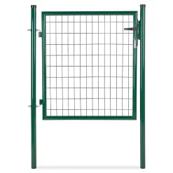 Castorama Portillon Pour Clôture Grillagée à Poteaux Ronds Vert 100 X H.100 Cm