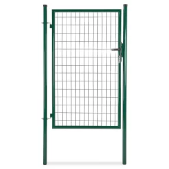 Castorama Portillon Pour Clôture Grillagée à Poteaux Ronds Vert 100 X H.150 Cm