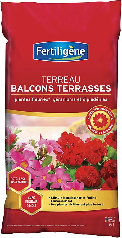 Castorama Terreau Balcon Terrasse Fertiligène 6L 3 Castorama Terreau Balcon Terrasse Fertiligène 6L