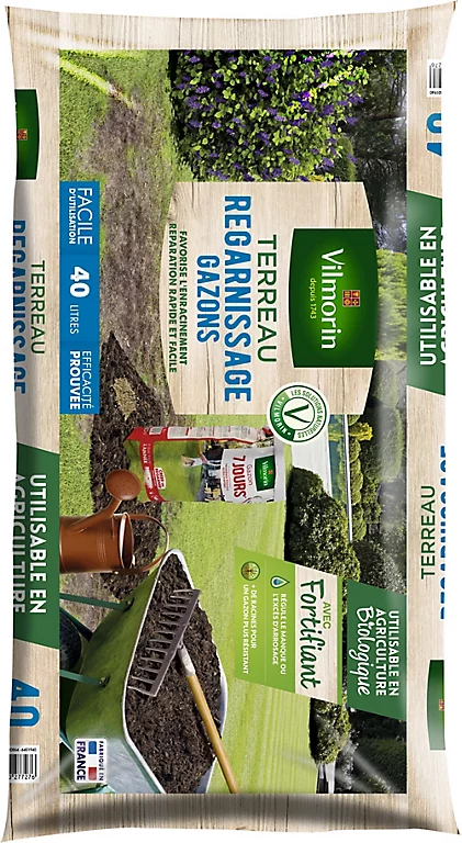 Castorama Terreau Gazon Regarnissage Vilmorin 40L 3 Castorama Terreau Gazon Regarnissage Vilmorin 40L