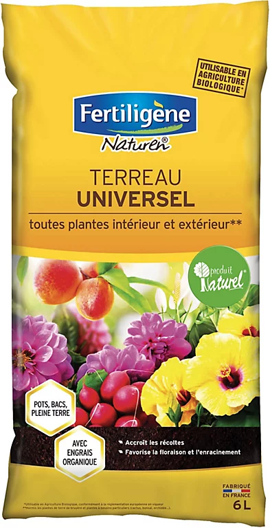 Castorama Terreau Universel Fertiligène 6L 3 Castorama Terreau Universel Fertiligène 6L