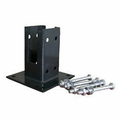 Castorama Base Poteau à Fixer Neva Noir 9 X 9 Cm