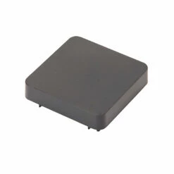 Castorama Chapeau Carré Métal Et Plastique GoodHome Neva RAL 7039 Taupe 7,5 X H.3,7 Cm + Fixation Taupe