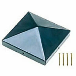 Castorama Chapeau De Poteau 70 Mm Noir