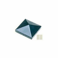 Castorama Lot De 4 Chapeaux Carrés Métal Blooma RAL 7021 Anthracite 9 X 9 Cm