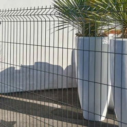 Castorama Panneau De Clôture Grillagée Blooma Louga Gris 200 X H.193 Cm