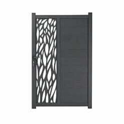 Castorama Portillon Aluminium Neva Anthracite 100 X H.174 Cm