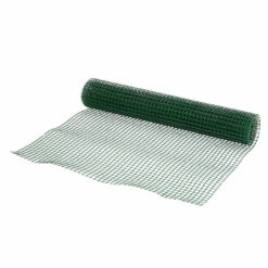 Castorama Rouleau De Grillage En Acier Et PVC Vert 20 X 20 Mm L.5m H.1m
